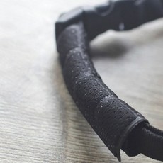 헬멧 턱끈 패드 자전거 오토바이 안전 보호 착용 쿠션 방지, 1개, GFarm  01헬멧턱패드-블랙