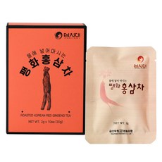 물에 넣어마시는 팽화홍삼차 티백형, 2g, 10포, 1박스, 10개입