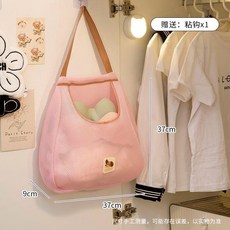 網紗收納袋 衣櫃掛式 少女粉特大號襪子內衣掛袋, 少女粉