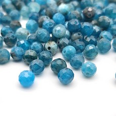 [모크재료방] 아파타이트 컷팅 4mm, 80개, 터콰이즈블루