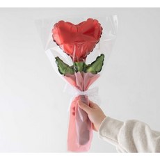 하트 풍선 꽃다발 만들기, 하트꽃다발풍선, 1개