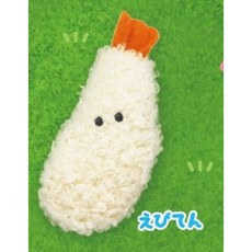 YELL 圓眼家常菜絨毛別針, 1個, 炸蝦