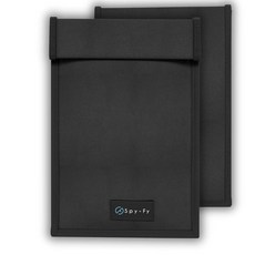 Spy-Fy Faraday 휴대폰용 가방 - EMF 및 RFID 차단 파우치 19x11cm | LTE 블루투스 Wi-Fi용 신호 차단 | 스마트폰 및 아이폰용 추적 방지 및