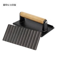 이크 누름판 그릴 압력판 무쇠 버거 직사각형 고기 프레스, D. 직사각형 고기 압착판