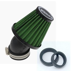MoFly 오토바이 28mm 벤드 45도 42mm 공기 흡입 클램프 38mm 48mm 액세서리 필터 에어, Gr n 28mm, 1개