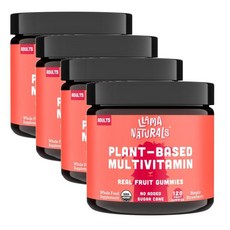 라마내추럴스 어덜트 리얼 과일 멀티비타민 구미 젤리 LLAMA NATURALS Adults Real Fruit Multivitamin, 4개, 120정