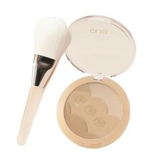 CLIO Shade & Shading 修容盤 01暖色魚餅, 暖色魚餅修容加刷具 套組, 1個