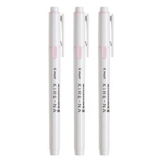 PILOT 키레나 페일 컬러 형광펜, 3개, 페일 핑크, (키레나)