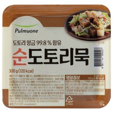 풀무원 생가득 순도토리묵 술안주 요리레시피, 300g, 3개