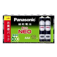 Panasonic 國際牌 4號 AA 碳鋅電池 長效鹼性, 1個, 4號16入碳鋅,五組
