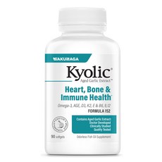 Kyolic Omega-3綜合維他命大蒜萃取複方軟膠囊, 1個, 90顆