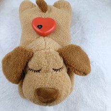 幼犬專用心跳毛絨玩具 安撫焦慮陪伴狗狗解悶玩具, 淺棕色麥穗, 1個