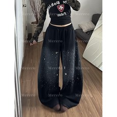 Merero 스타 포인트 캐주얼 와이드팬츠