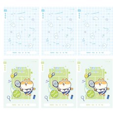 모닝글로리 초등 1-2 알림장 넓은칸 B 2종 x 3p 세트, 남아(6권), 2개