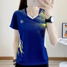 여성탁구복 상의 빅사이즈 스포츠웨어 탁구복 팀복 배드민턴 여성용