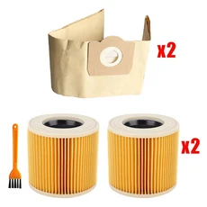 진공 청소기 종이 가방 부품 Karcher WD3 A2204 Rowenta RB88 RU100 필터용 먼지 봉투, 01   Mainland, 07 5pcs