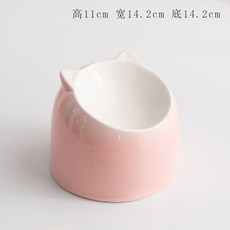 고양이 그릇 1 감성 gr 길냥이조절 밥그릇 n 플레이스, 사구(고양이 귀) 펫볼 스타일 4파우더, 프리사이즈, 1개