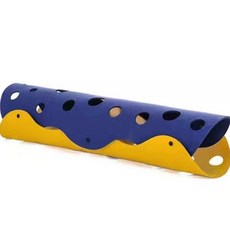 加厚貓咪隧道玩具 滾地龍 迷宮 寵物爬行隧道, 藍色+黃色,60*35cm（小號）, 1個