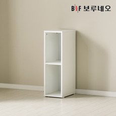 보루네오 애드 틈새 장 낮은 수납장 깊은, 화이트 AD46