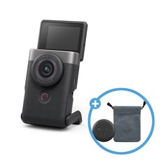 캐논코리아 정품 PowerShot V10 + 파우치 + 렌즈캡 [파워샷 V10] / 브이로그 카메라, V10(실버)