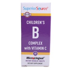 Superior Source 孩童複合維他命C片, 1個, 60 件