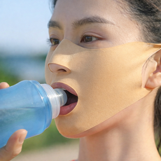 네오런 스포츠마스크 자외선차단 여름 골프 등산 러닝 숨쉬기편한, 1세트, 베이지 1+1