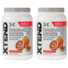 엑스텐드 더 오리지널 7G BCAA 파우더 머슬 리커버리 + 엘렉트롤리츠 이탈리안 블러드 오렌지, 2개