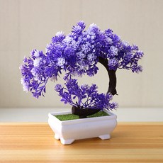 들꽃화방 데스크탑 장식 조화 개인책상 탁상화분 사무실책상 작은조화화분, 06 연꽃 퍼플, 1개