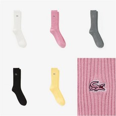 라코스테 LACOSTE (여성 26SS 여성 립조직 미들 삭스 RA012E-56G 5컬러 (택1) 47765