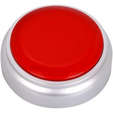 음성녹음버튼 이지버튼레코드 30초 토킹메시지 퍼니오피스 선물용 배터리 전원 녹음 가능한 사운드버튼 레드+실버