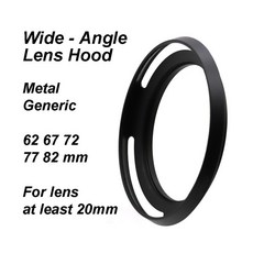일반 금속 와이드 엔젤 렌즈 후드 나사식 62 82mm 범용 검정색 초점 거리 최소 프레임), 2) 67 mm, 한개옵션1