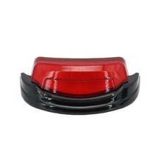 OD 할리 호환 투어링 튜닝 리어 후방 펜더 라이트 테일라이트, P1BA0(블랙-레드 쉘)