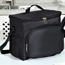 지퍼형 손잡이 보냉가방 보관용 도시락 나들이 직장 1개, 그레이