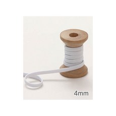 퀼트스타 탄력 고무줄 4mm_화이트, 1개, 화이트