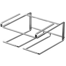 逸家居 櫥櫃下掛式鍋蓋架 免安裝304不鏽鋼廚房收納架, 不銹鋼, 1個, 1層