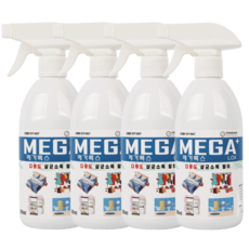 메가록스 살균소독제, 4개, 500ml