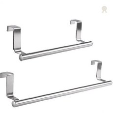 주방 싱크대 문걸이 타입 스테인리스 수건 행주 걸이 후크 타입 주방용품 정리, 1개, 000M-대형