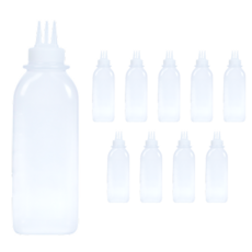 리빙패밀리 잘라쓰는 사각소스통 3구 뚜껑미포함, 10개, 780ml