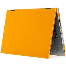 228283 MCover 2020 14인치 레노버 씽크패드 X1 요가 (4세대 / 5세대) 노트북 컴퓨터용 하드 쉘 케이스 (오렌지)
