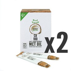 어니스트 100% 코코넛 저탄고지 C8 MCT오일 낱개포장 400ml, 2개