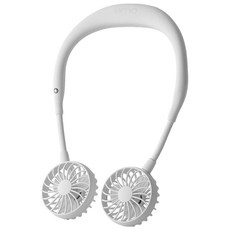 블루아이디 무선 넥밴드 휴대용 목 선풍기 140g 초경량, 화이트, BI-NF2W