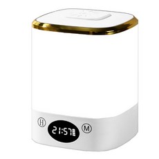 LED 觸控小夜燈 時鐘顯示 暖光, 白色