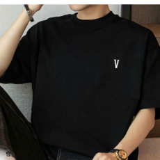 리볼루션 남자 오버핏 반팔티 루즈핏 여름 티셔츠 코튼 순면