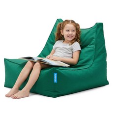 폴리몰리 607S 유아 키즈 코튼 빈백 소파 순면 방수 속커버 어린이 의자, 607SC 클래식 그린