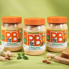 피비핏 오가닉 땅콩버터 파우더, 227g, 3개
