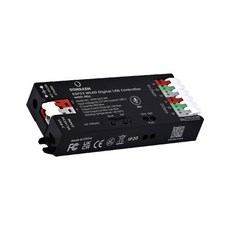 돔라엠 DIY ESP32 WLED 주소 지정 가능 LED 컨트롤러USB-C WS2814/WS2812B/SK6812/APA102 스트립 마이크/UART/MQTT/HA/Alexa 16, [15] Black ESP32 with Mic