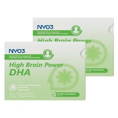 NYO3 하이 브레인 파워 DHA 소프트 젤, 2개, 60정