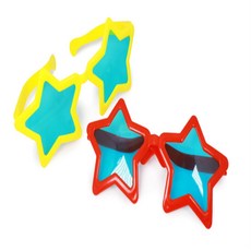 두두쇼핑몰샵 별 선글라스 파티용품 유니크 트렌디, 레드