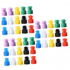 100pcs 12mm 시험관 광활한 코르크 마개 실험실 연구용 누출 방지 플라스틱 플러그 무작위 색상, 3