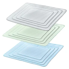 寵物冰絲涼墊 多尺寸可選 涼爽透氣 寵物降溫好物 舒適睡眠墊, 綠, 1個